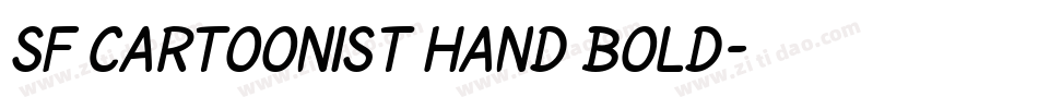 SF Cartoonist Hand Bold字体转换